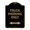 Signmission Reserved Parking Truck Parking W/ Bidirectional Arrow Heavy-Gauge Alum, 18" x 24", BG-1824-23031 A-DES-BG-1824-23031 - alternate 1